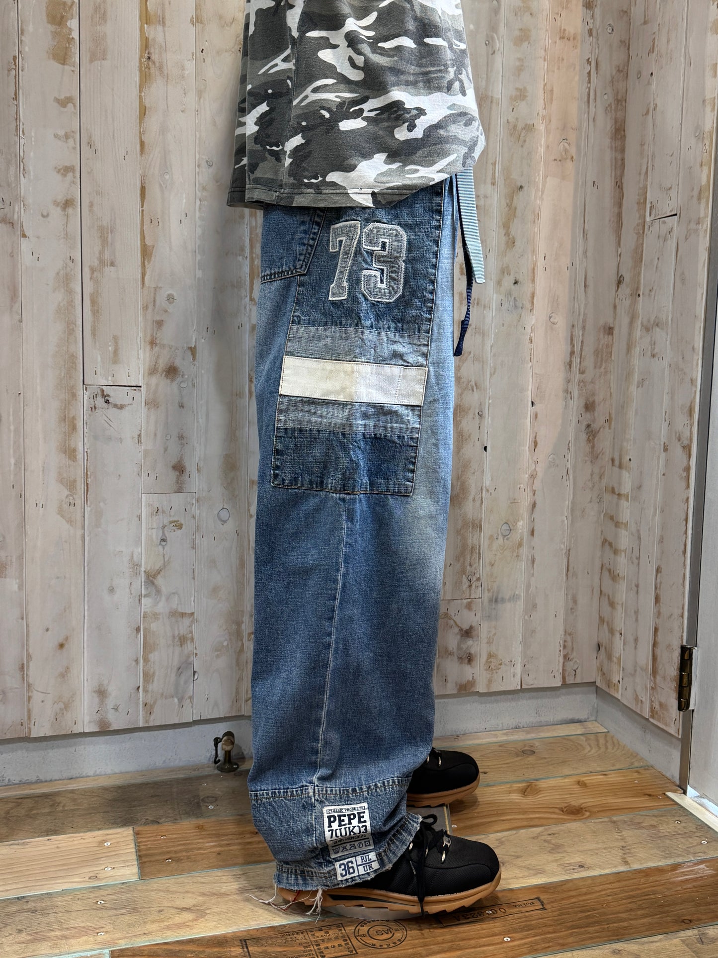 Pepe Jeans Patch Design Denim Pants