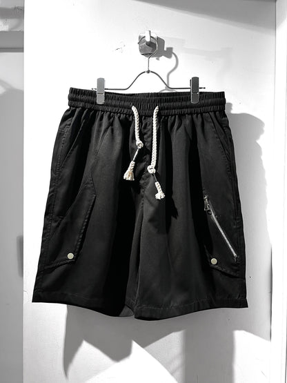 00s Flap & Zip Design Wide Shorts