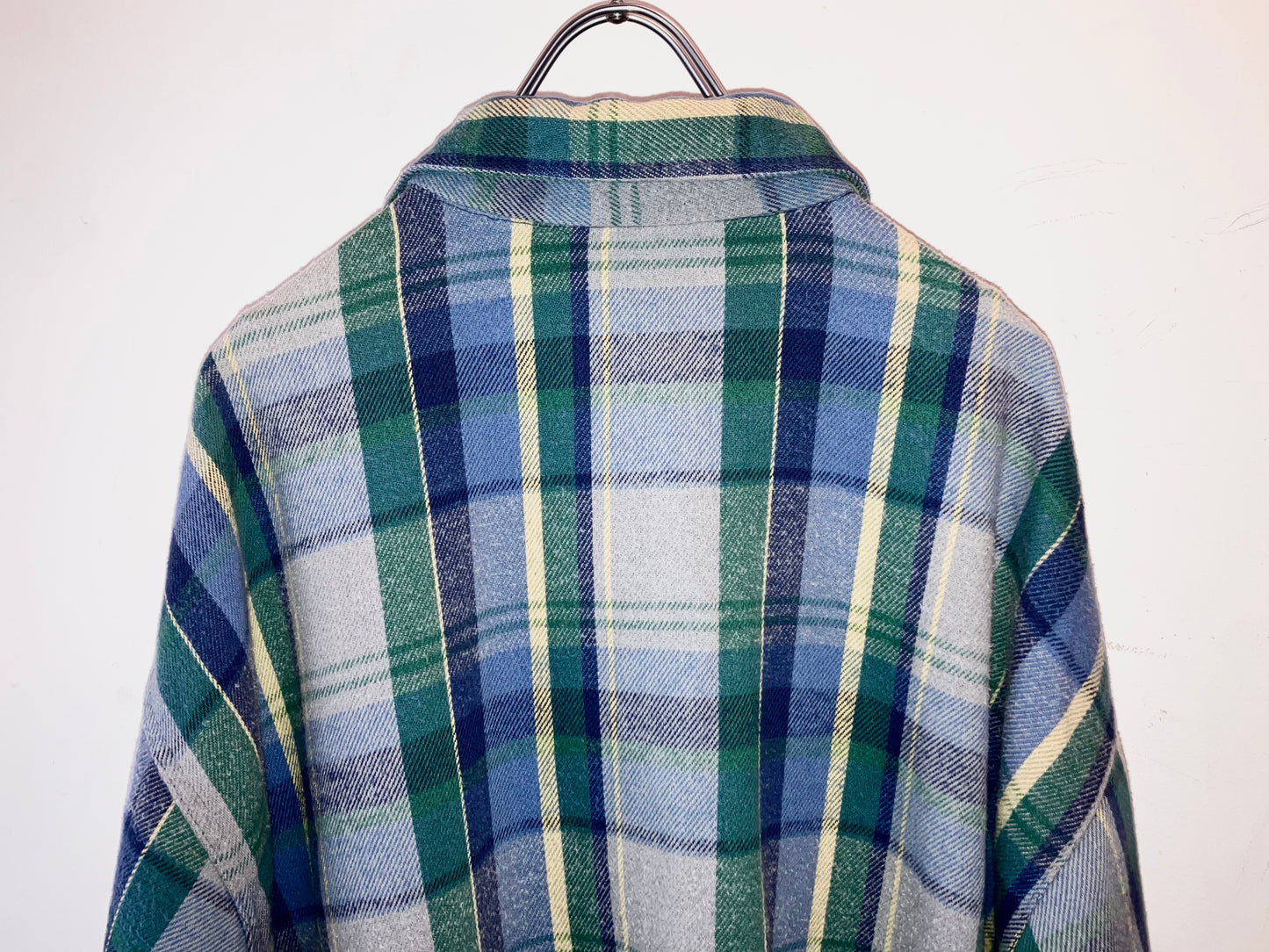 "ST JOHN'S BAY" Old Oversized Heavy Flannel Check Shirt