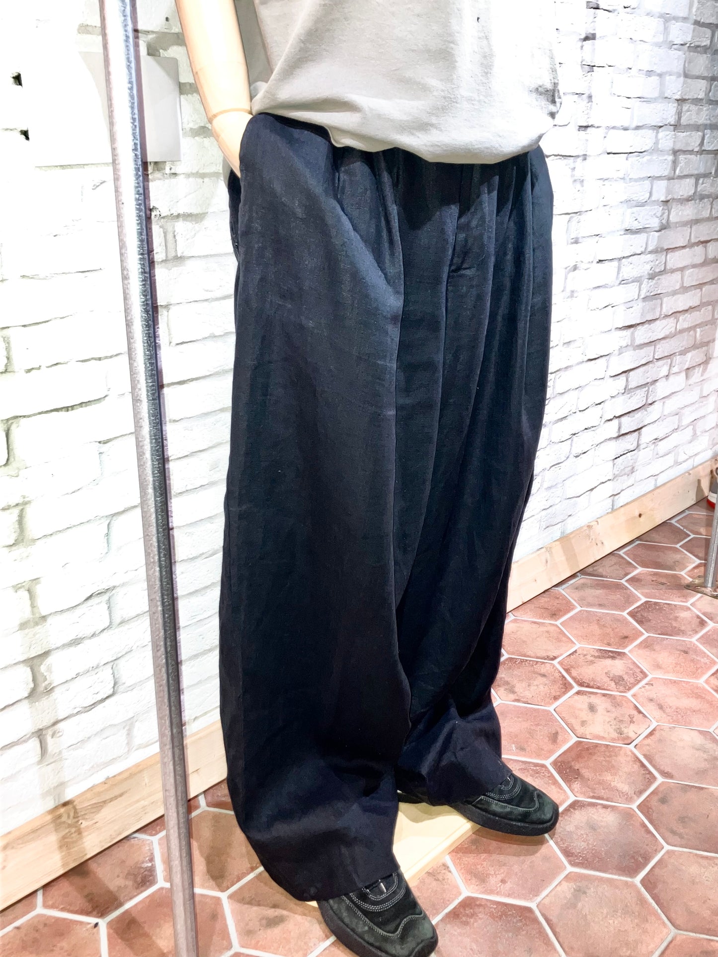 "smash" Old Superwide Linen Slacks