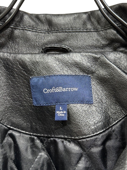 Old Croft & Barrow Leather  Zip Up Jacket