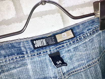 "SOUTH POLE" Old Wide Denim Pants
