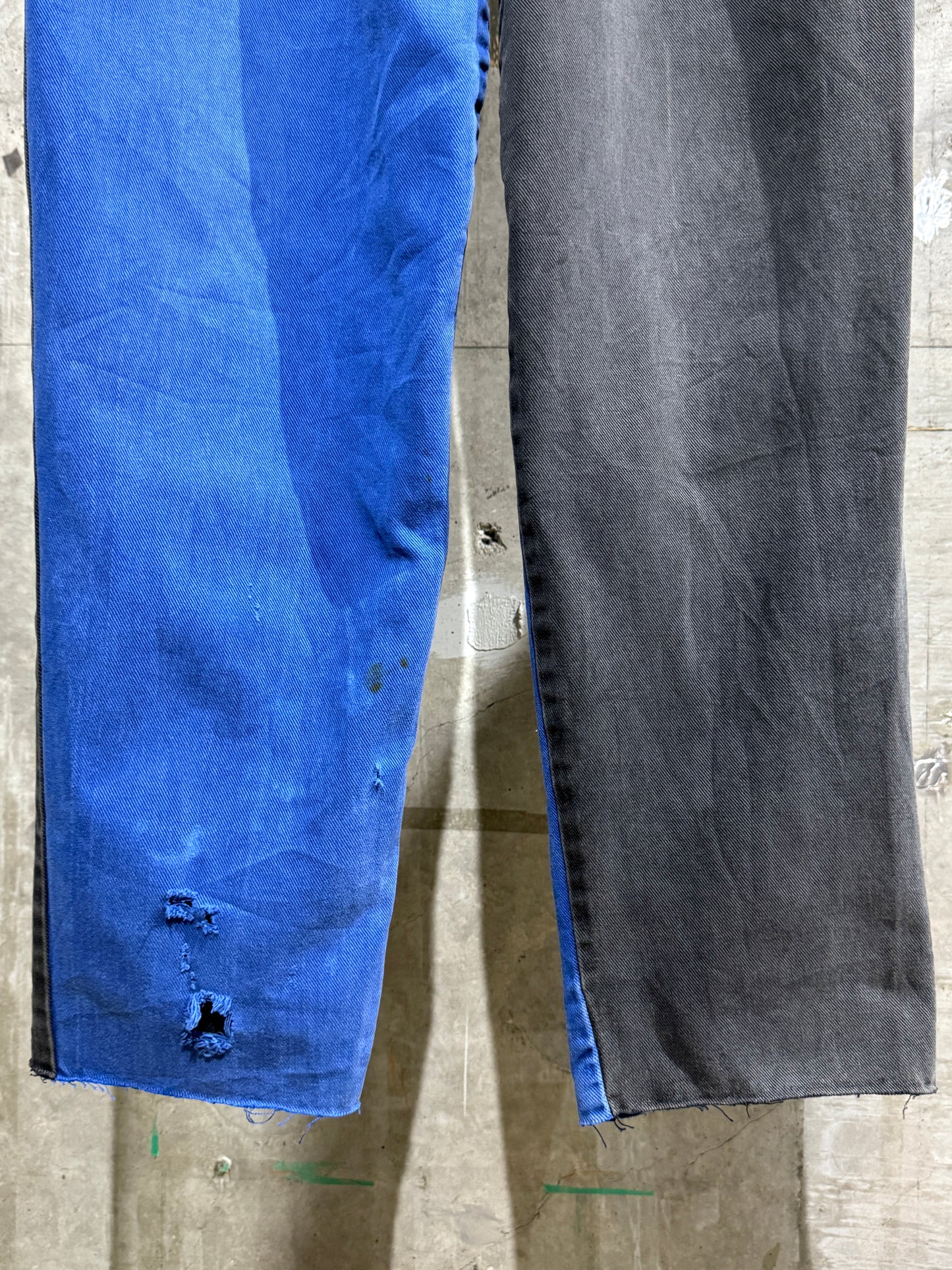 90's Machine Bi-color Denim Pants