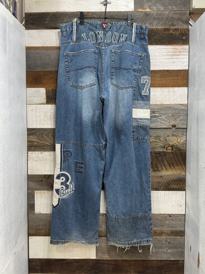 Pepe Jeans Patch Design Denim Pants