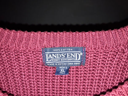 "LANDS'END" Vintage Cotton Knit