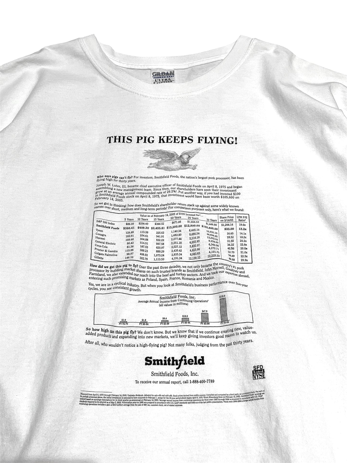 Flying Pig print Tee