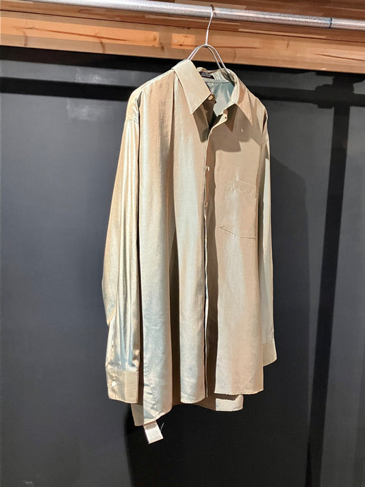 "DKNY" 00s Iridescent Color Shirt