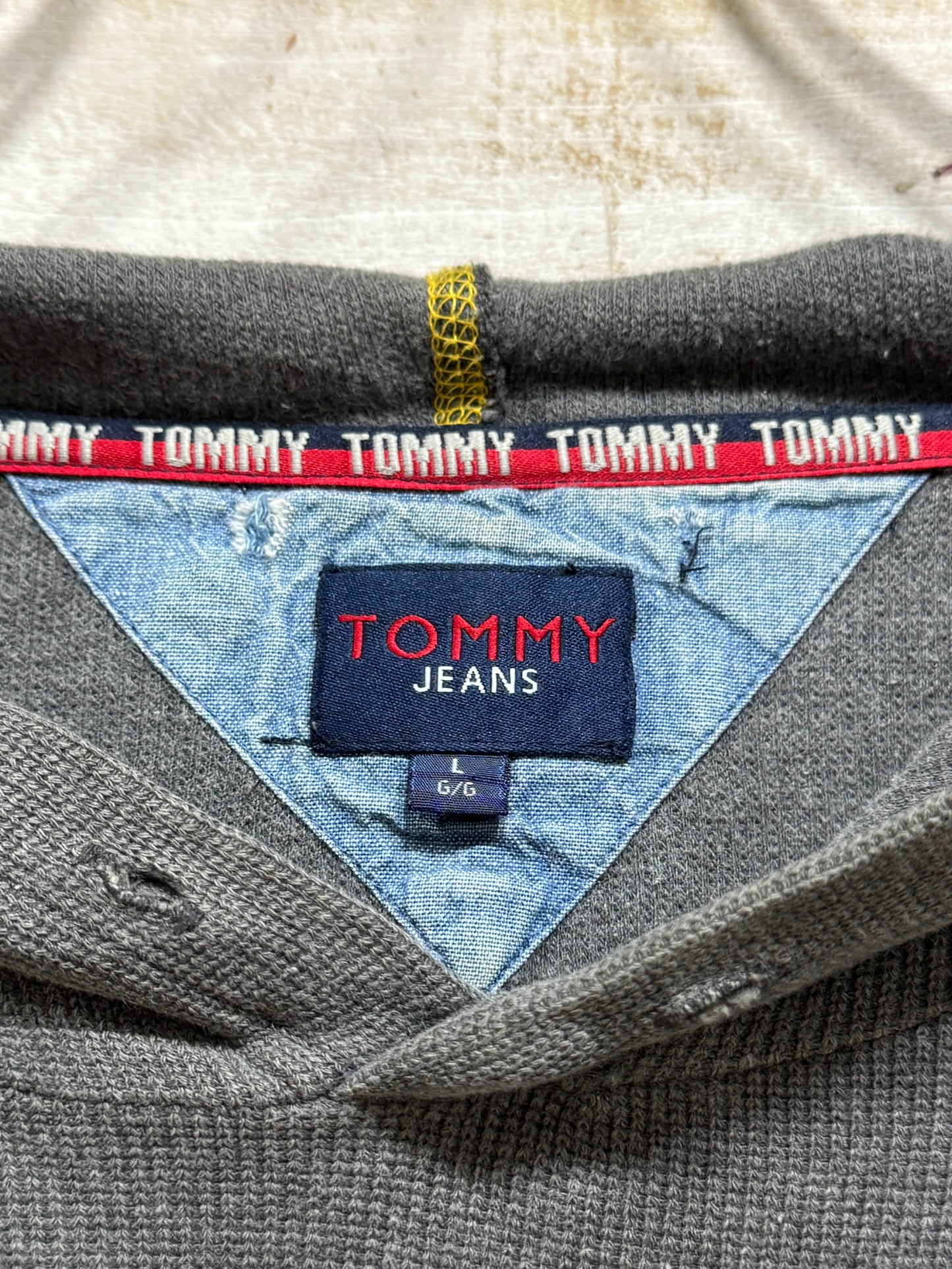 00s Tommy Jeans Knitted Boxy Hoodie
