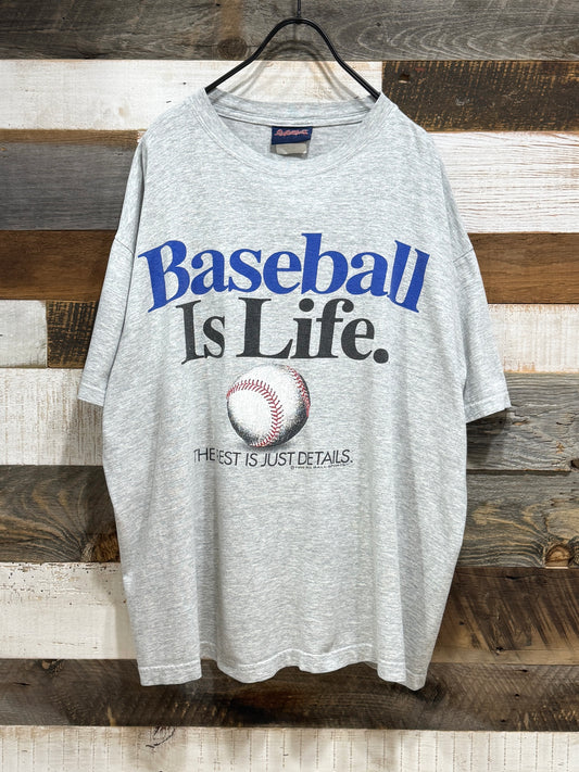 90s Big Ball Sports Baseball Is Life. Tee