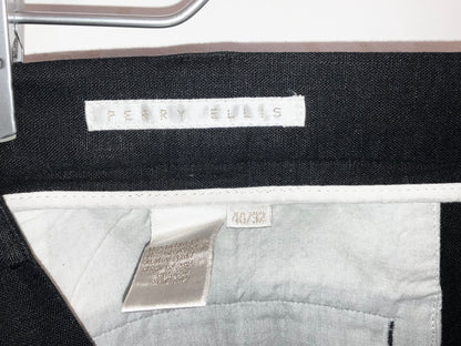 "PERRY ELLIS" Old Linen&Rayon Super Wide Slacks