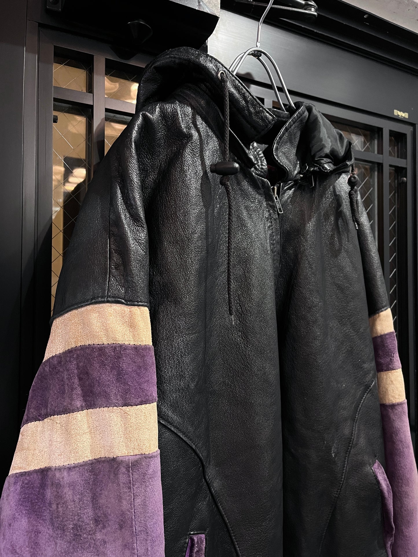 Old leather team jacket