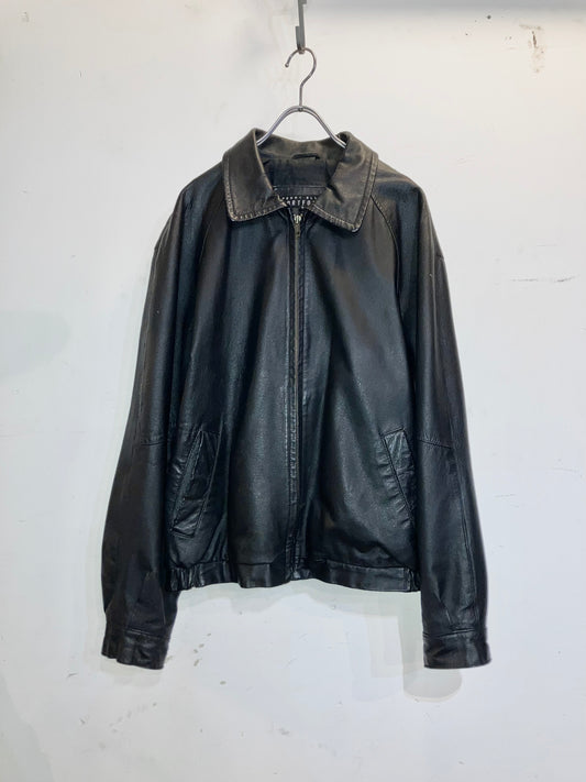 "PERRY ELLIS" Old Design Leather JKT