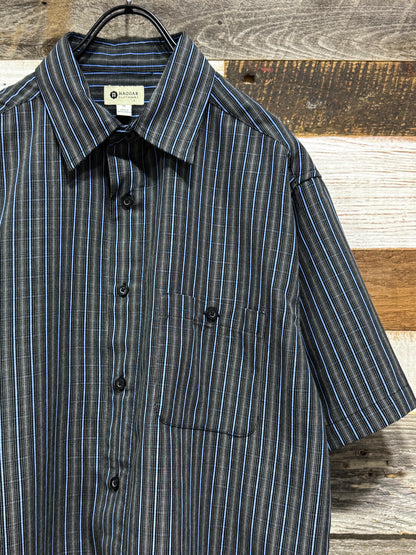 Haggar S/S Plaid Shirt