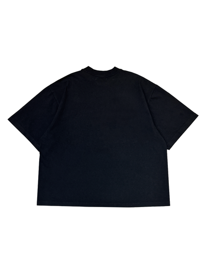 NECK POINT TEE (BLACK)