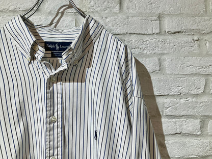 "Ralph Lauren" Old Oversized Stripe Shirt