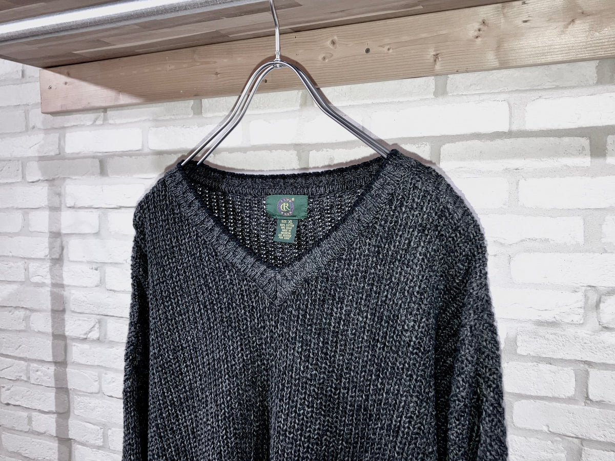 Old Vneck Cotton Knit