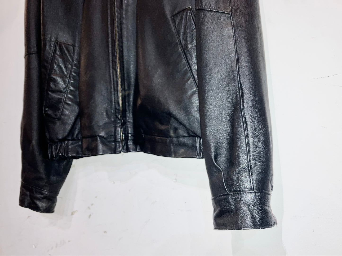"PERRY ELLIS" Old Design Leather JKT