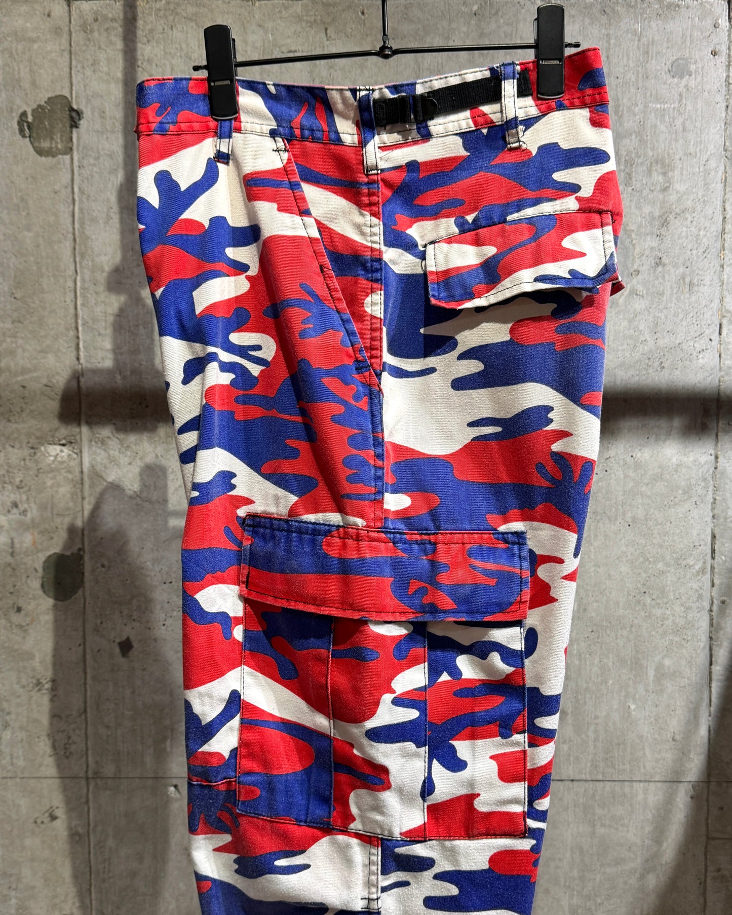Vintage Tricolor Camo Cargo Pants