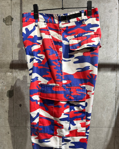 Vintage Tricolor Camo Cargo Pants
