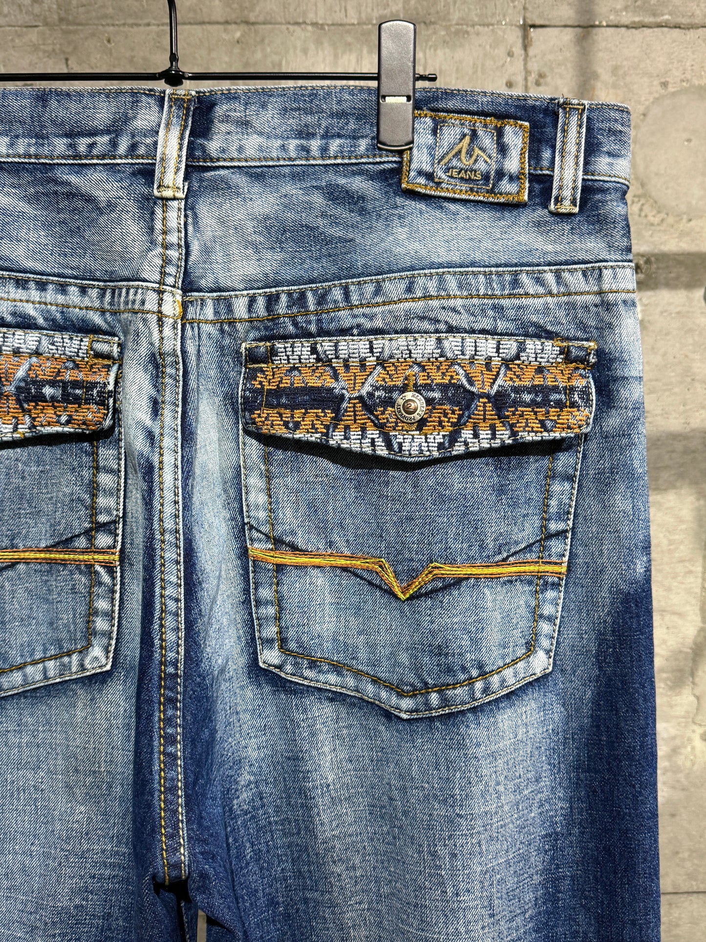 00's Members Property Design Wide Denim Pants