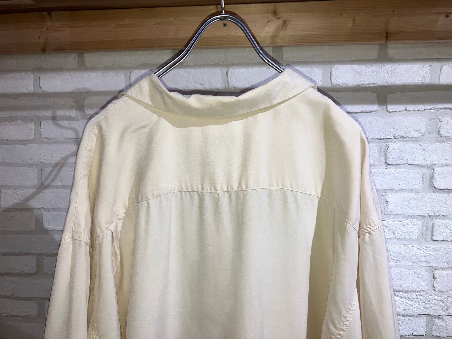 Old Open Collar Silk Shirt