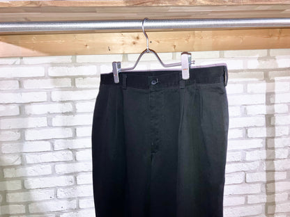 "SAVANE" Old Wide Cotton Slacks