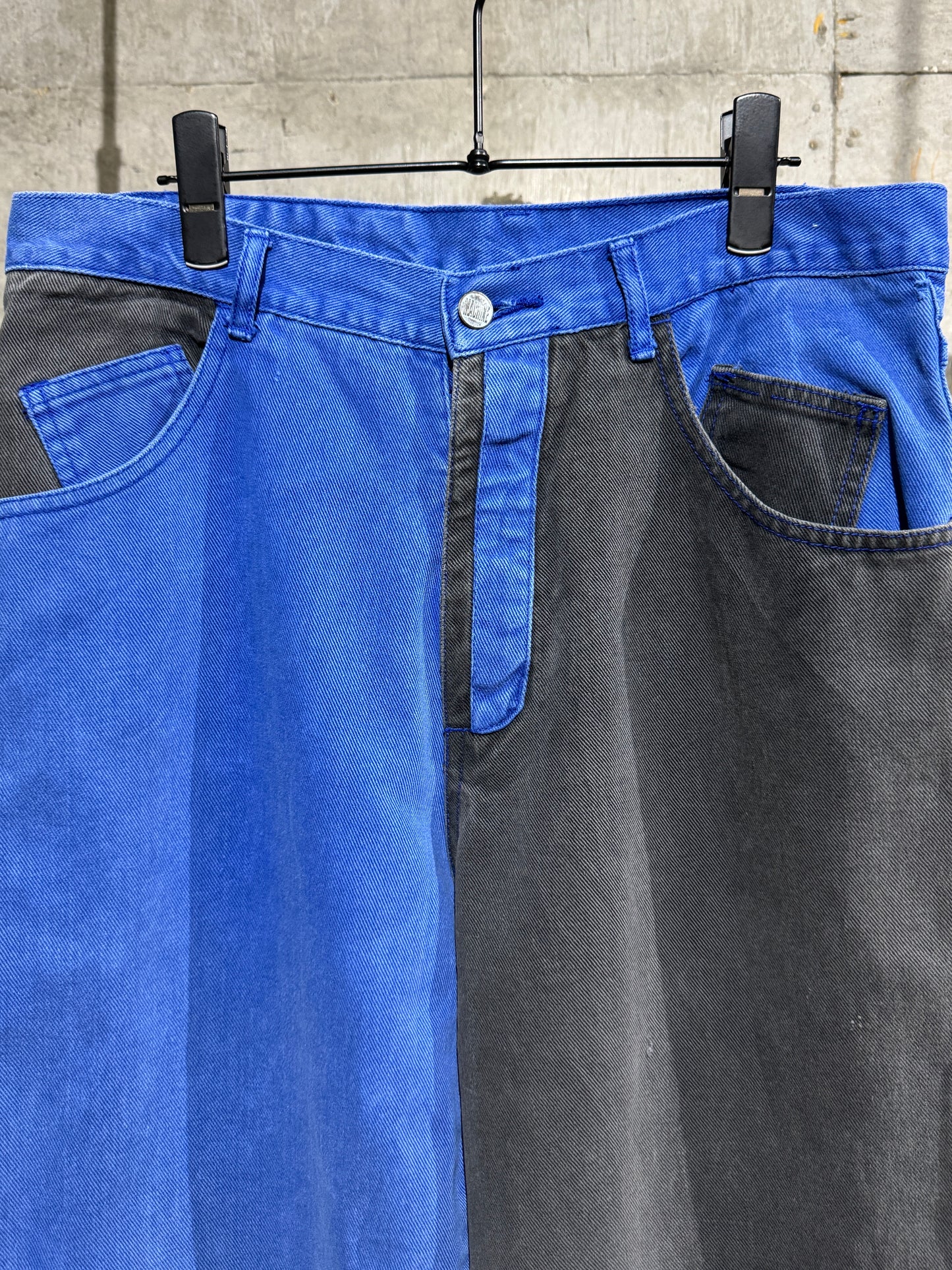 90's Machine Bi-color Denim Pants