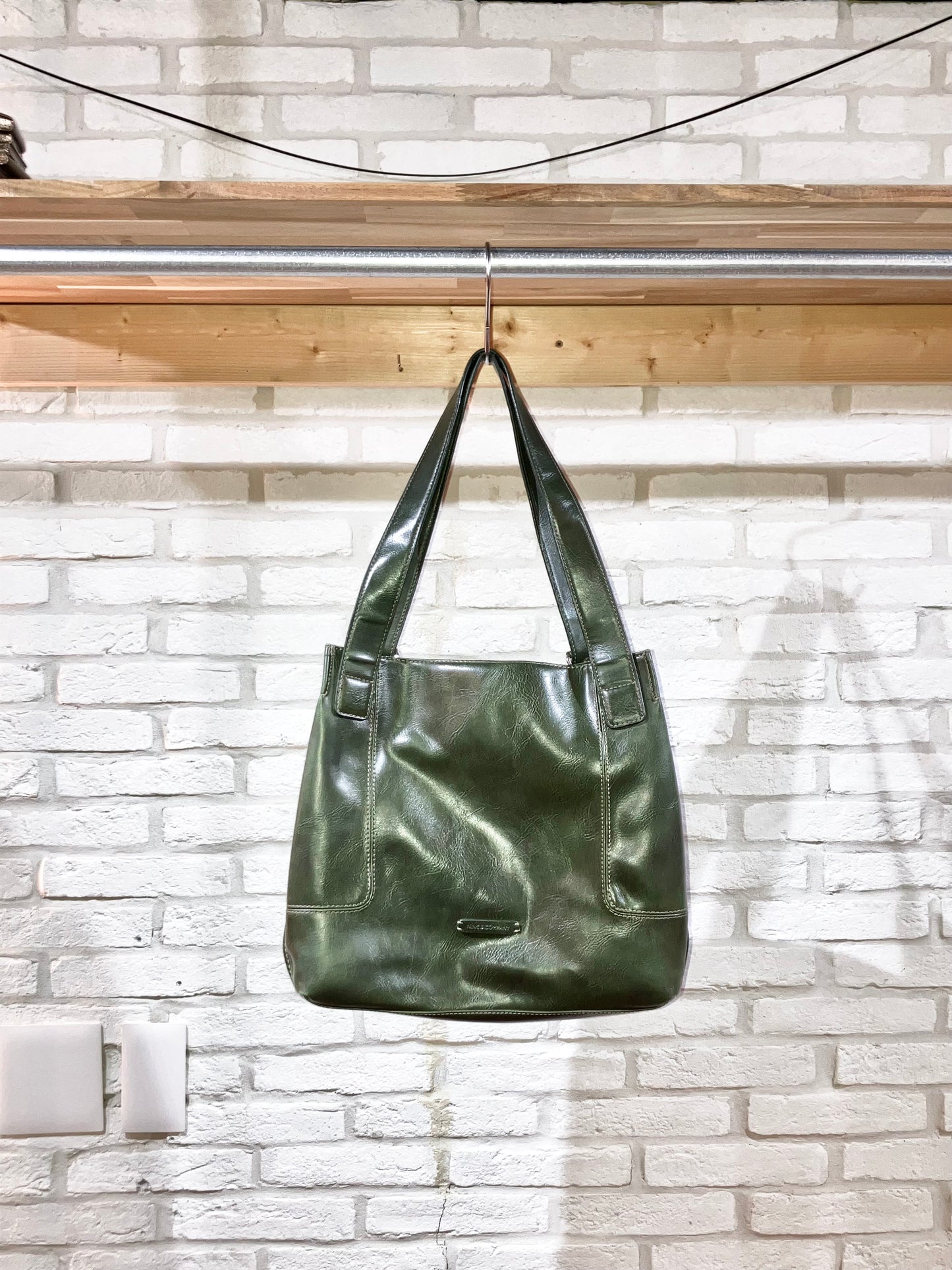 00s Vinyl Leather Design Bag