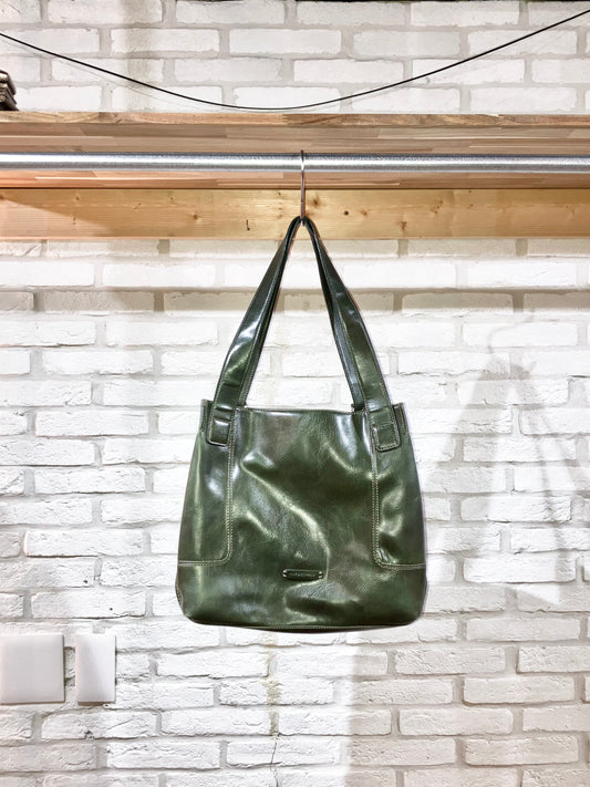 00s Vinyl Leather Design Bag
