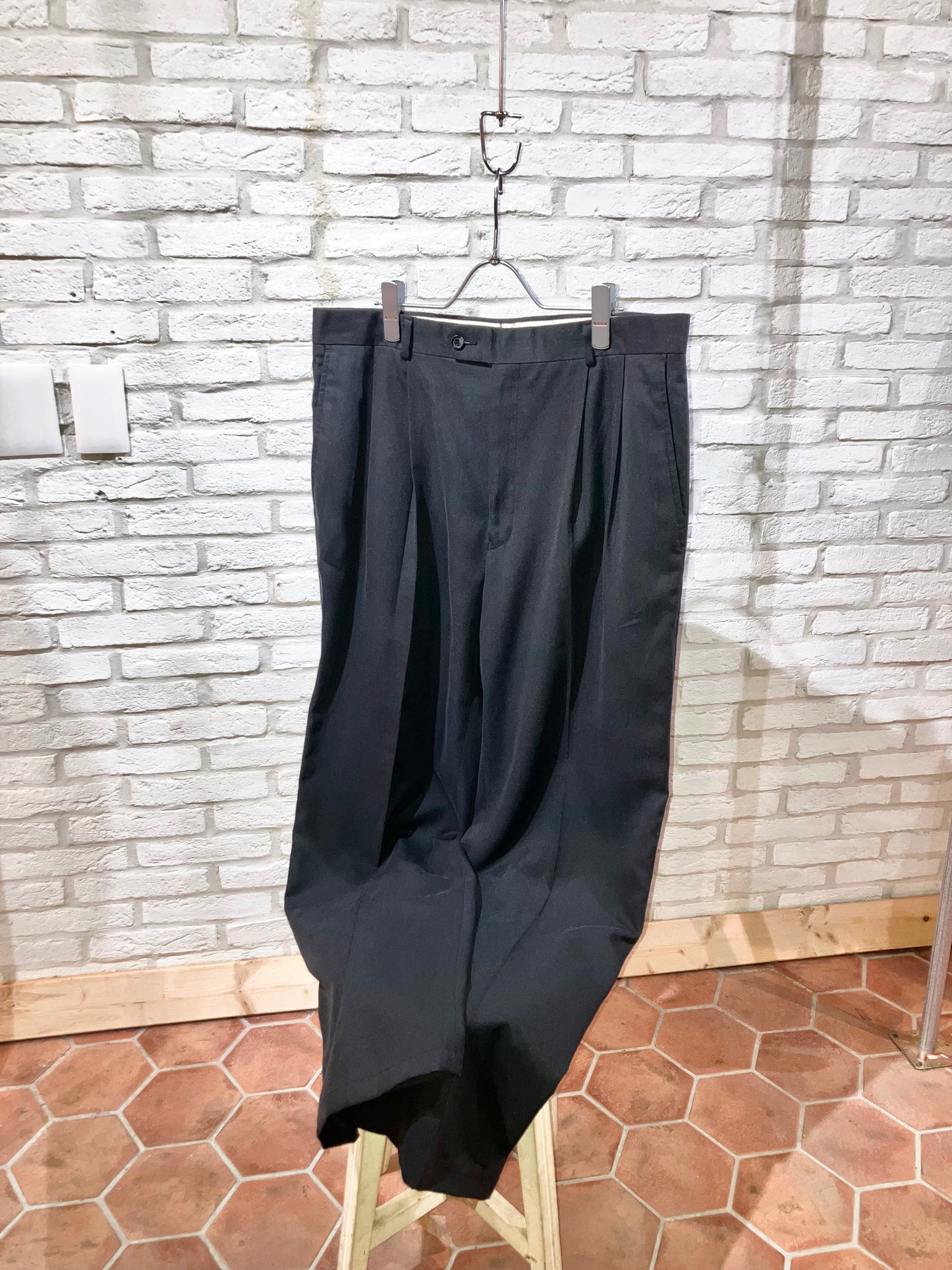 00s Viscose&Poly Wide Slacks