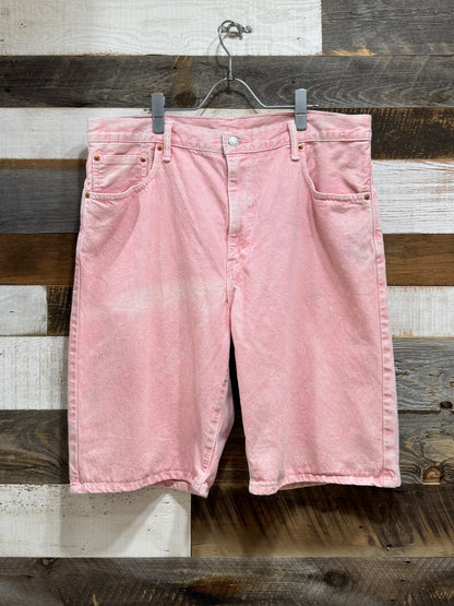 Levi's 569 Pink Denim Shorts