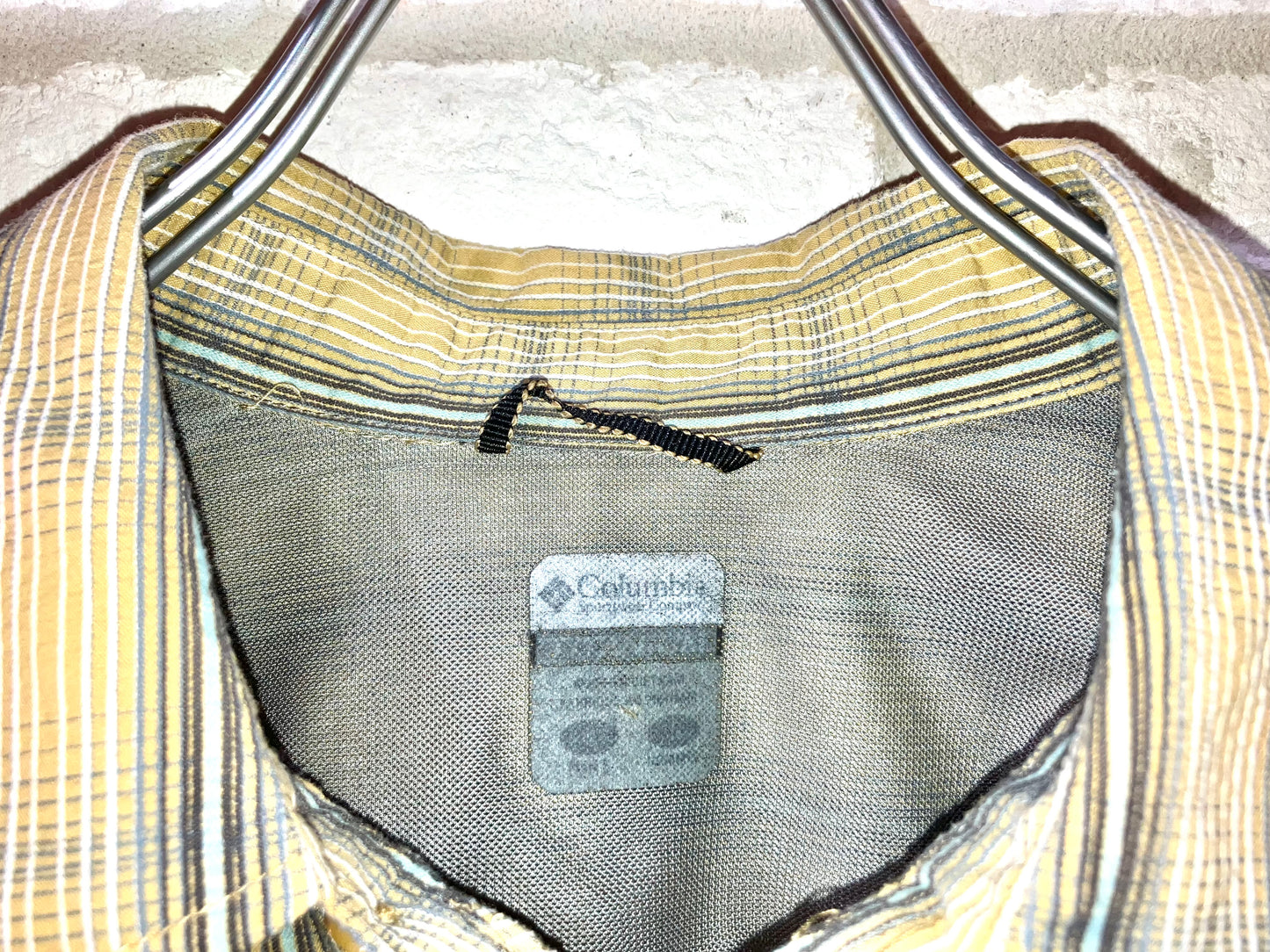 "Columbia" 00s Design Check Shirt