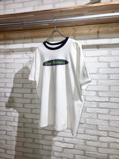 "GAP" Old Printed Ringer Tee