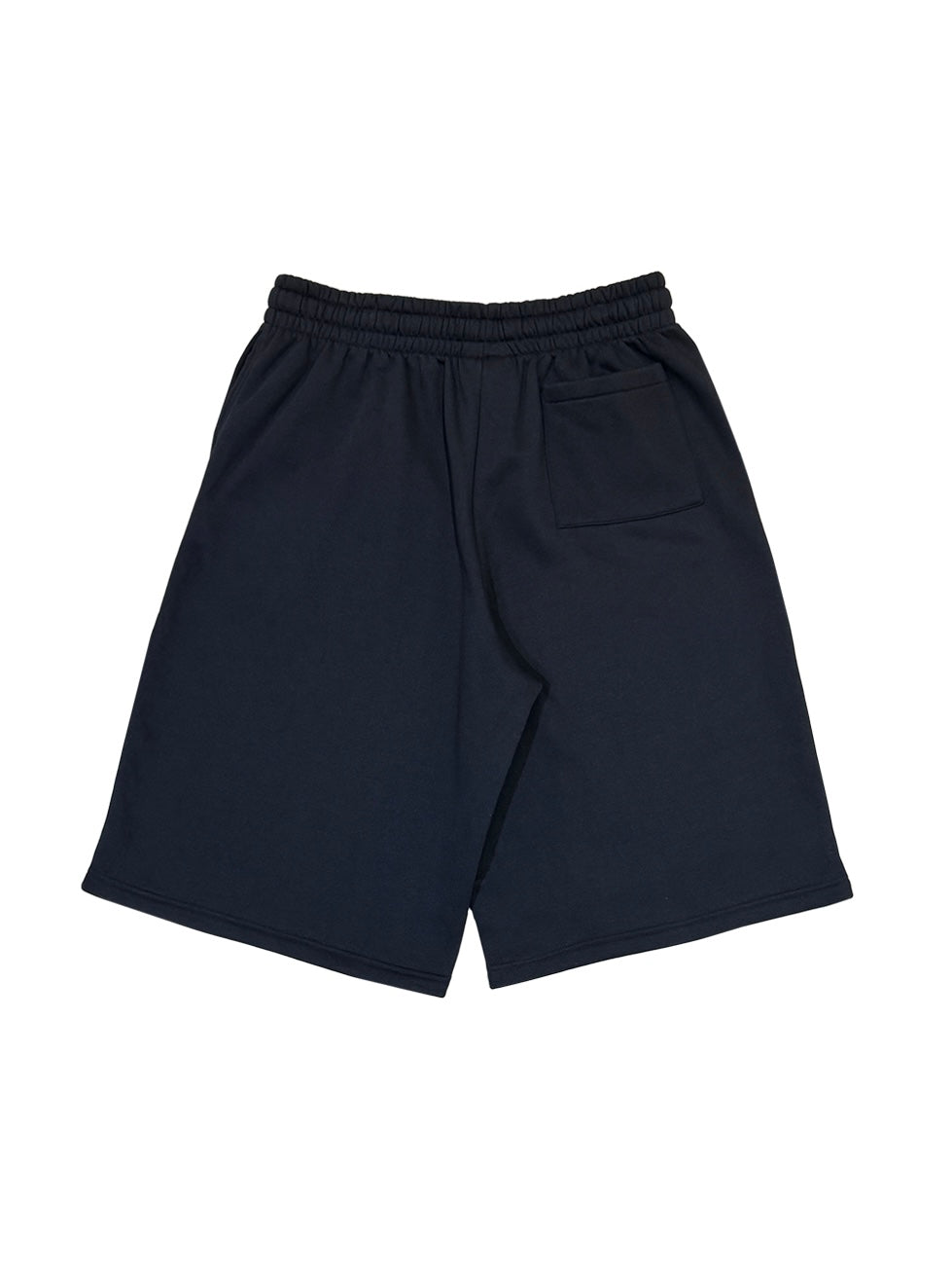 DOUBLE LOGO SWEAT HALF PANTS (BLACK)