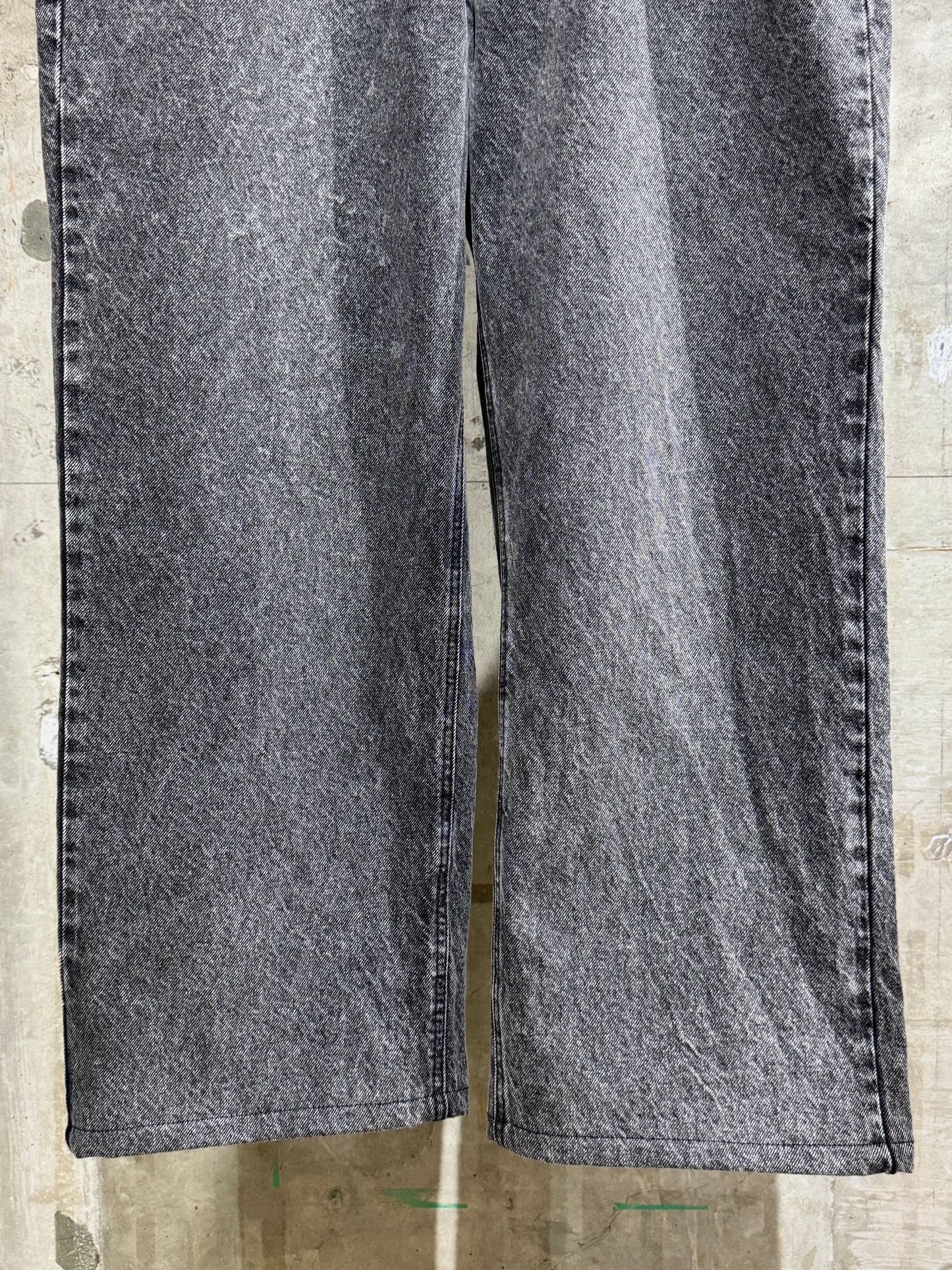 10's Black Wide Denim Pants