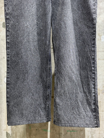 10's Black Wide Denim Pants