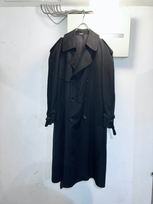 Vintage Wool Gabardine Trench Coat
