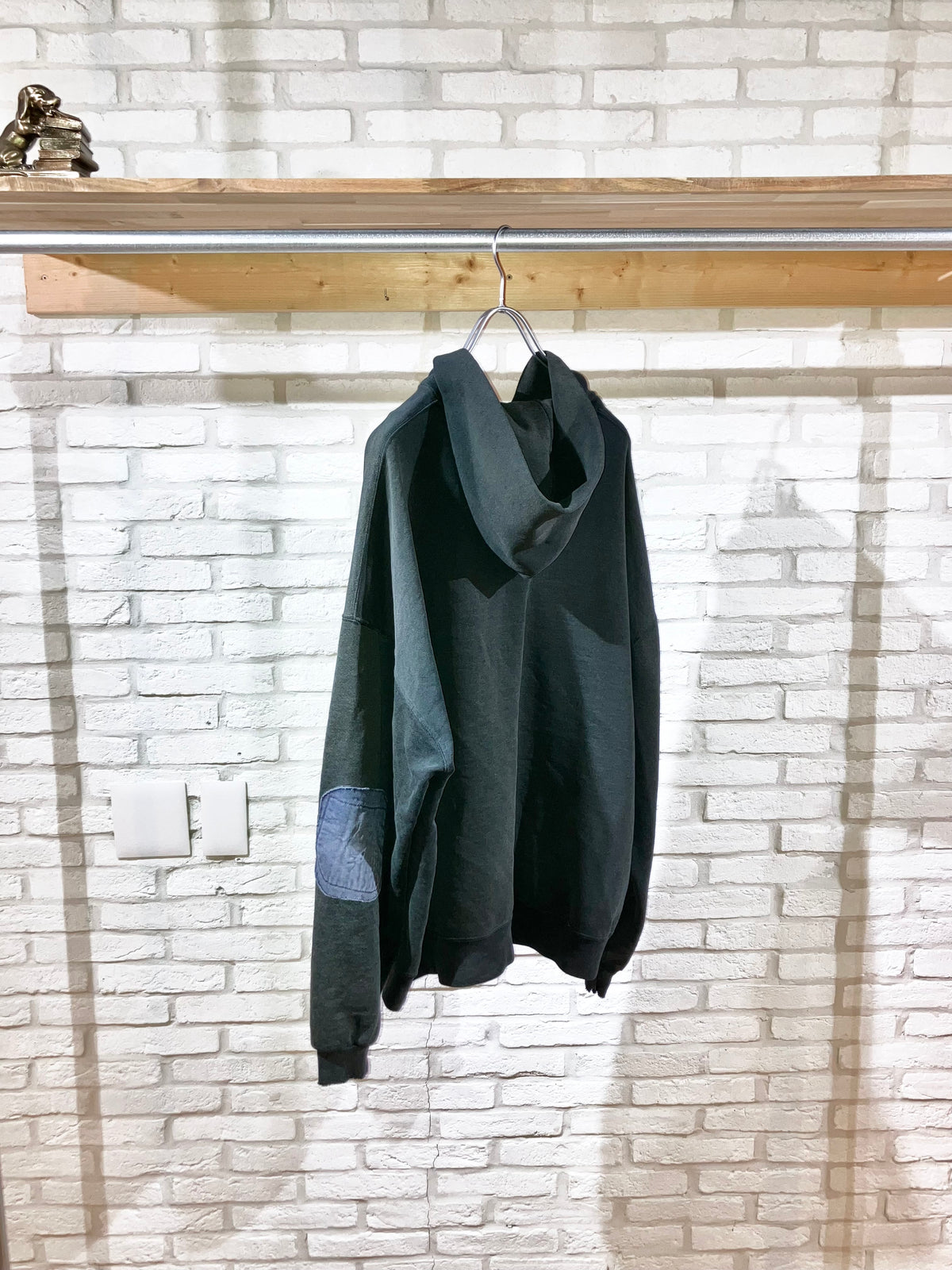 "RUSSELL" Old Oversized Distressed Zip Hoodie