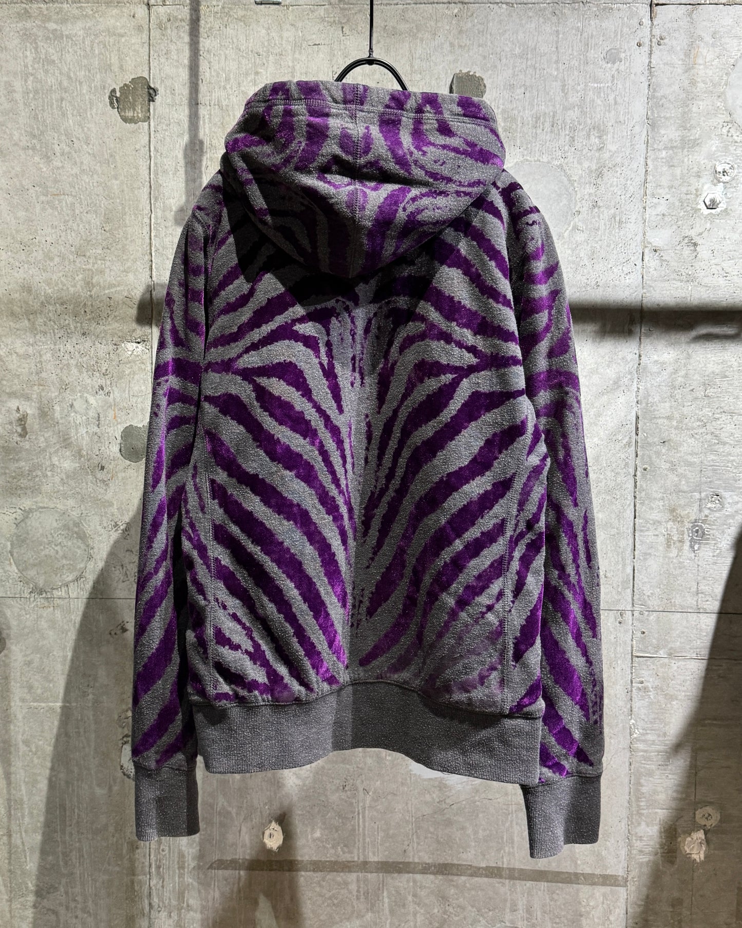 FOX Racing Purple Zebra Sherpa-Lined Zip Hoodie