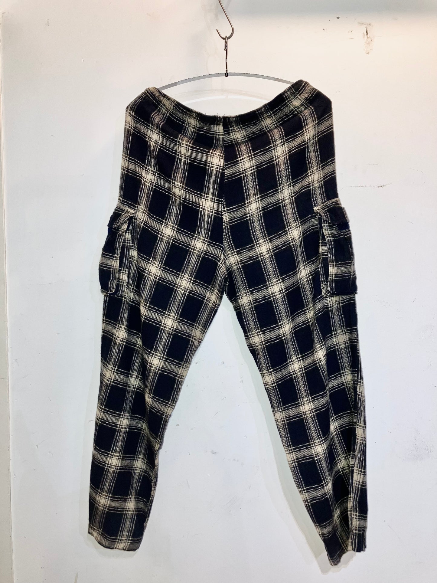 "GAP" Old Super Wide Check Cargo EZ Pants