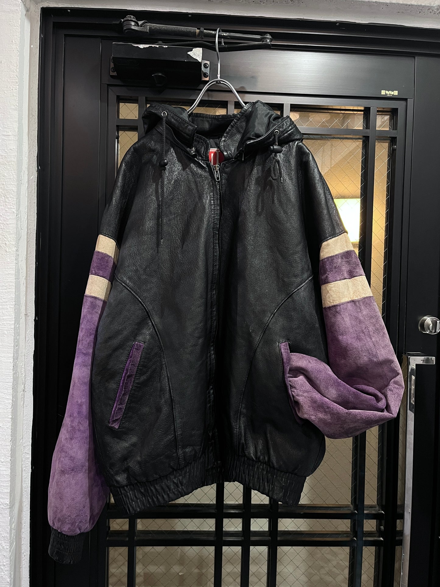 Old leather team jacket