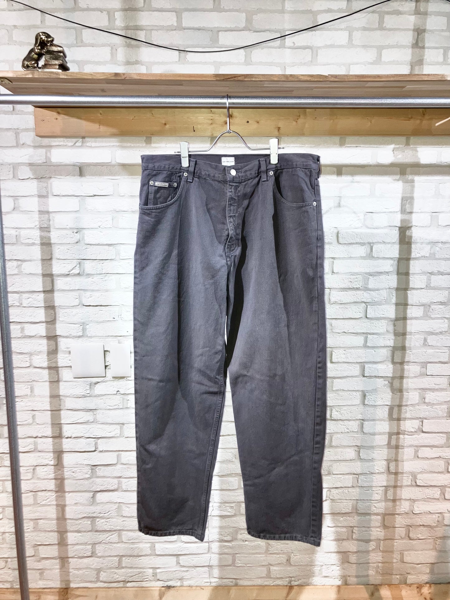 "CK Calvin Klein" 00s Color Denim Wide Pants