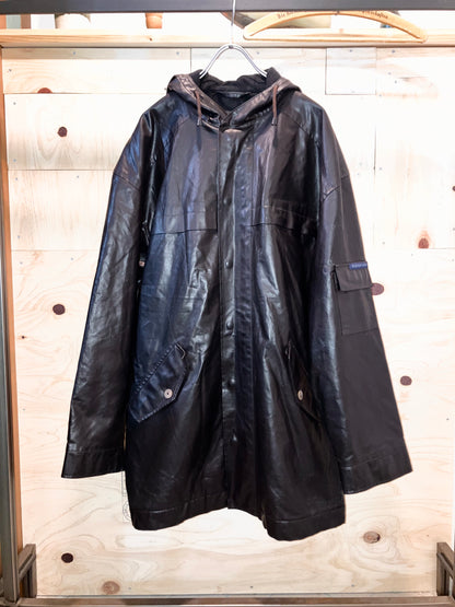 "GUESS" Old Rubber Coating Hoodie Coat