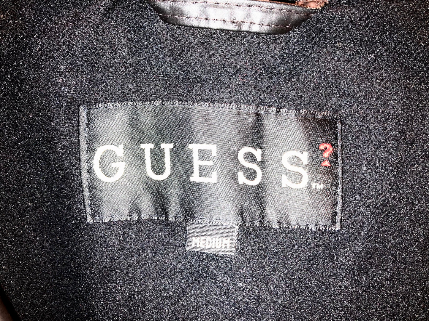 "GUESS" Old Rubber Coating Hoodie Coat