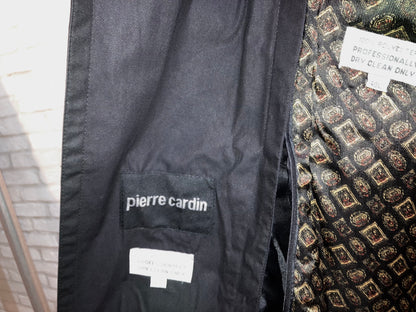 "pieere cardin" Old Typewriter Trench Coat