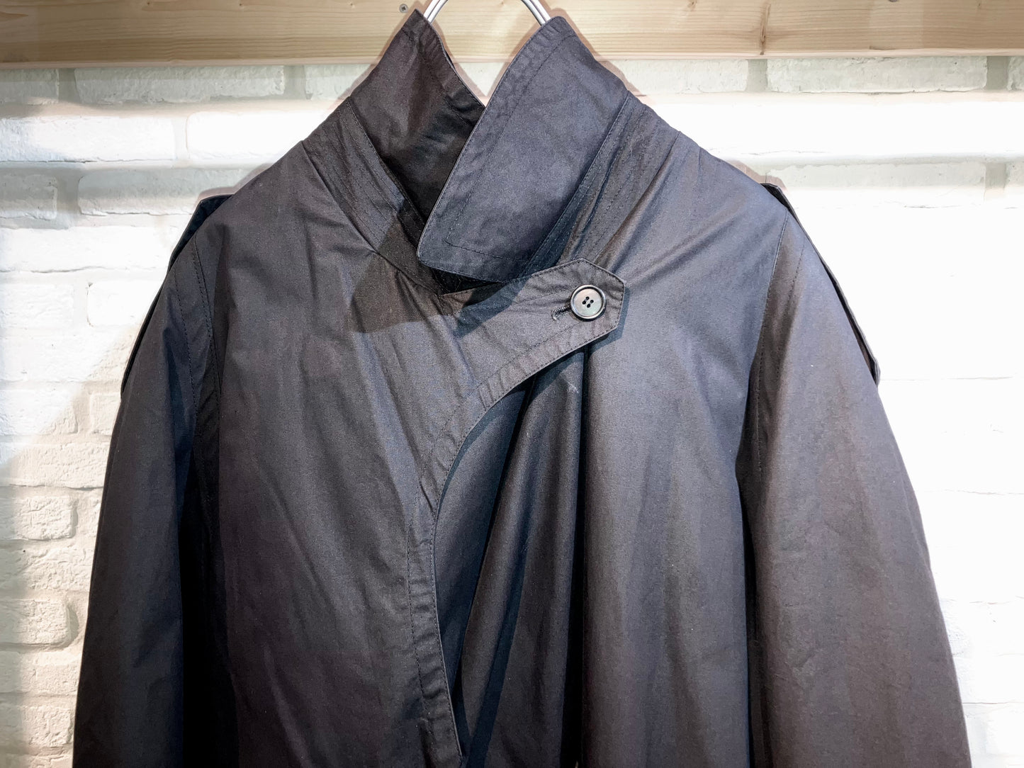 "pieere cardin" Old Typewriter Trench Coat