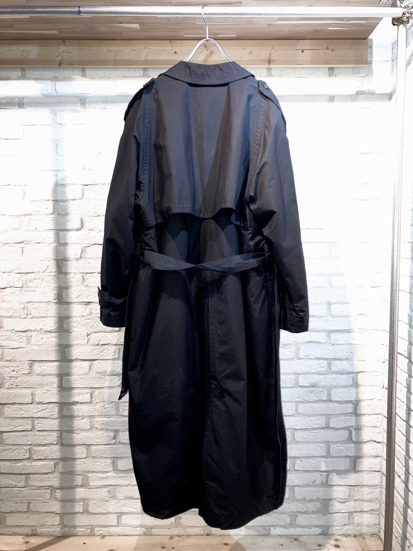 "pieere cardin" Old Typewriter Trench Coat