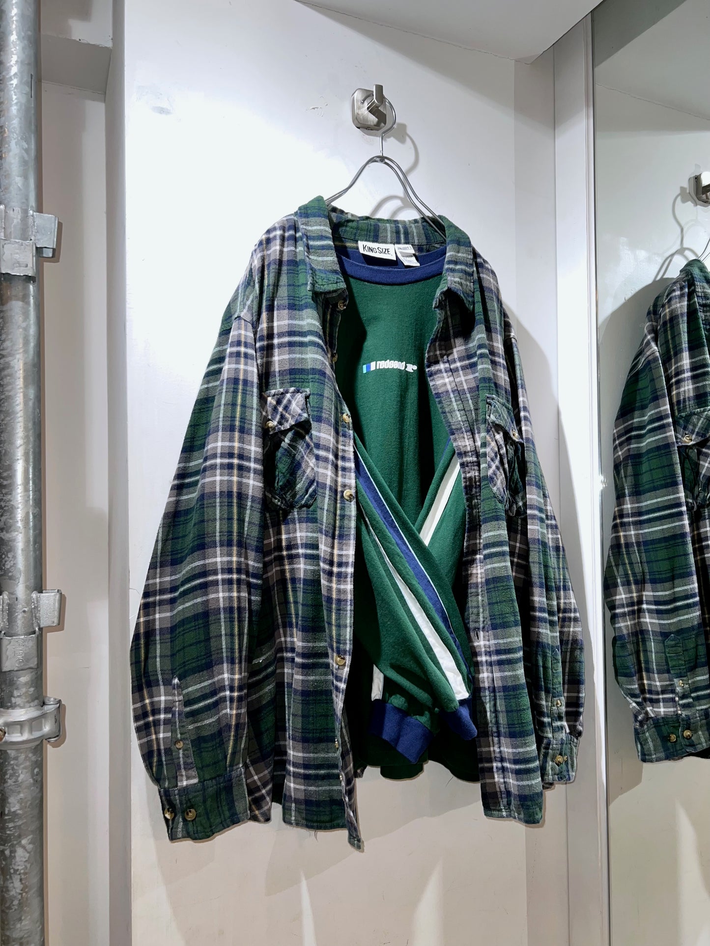 KINGSIZE Roomy fit Lightweight Flannel Shirt