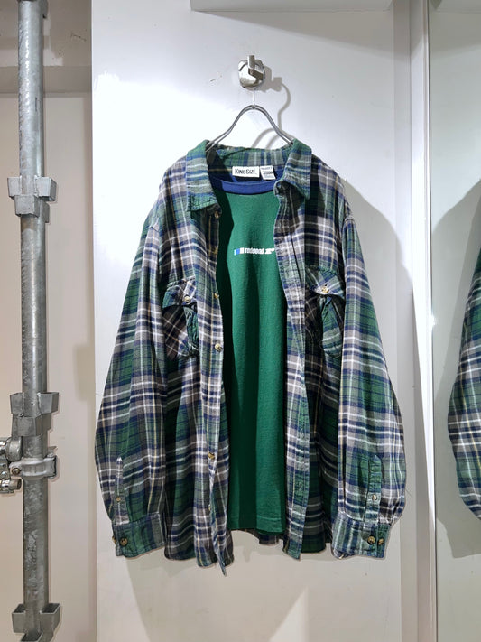 KINGSIZE Roomy fit Lightweight Flannel Shirt