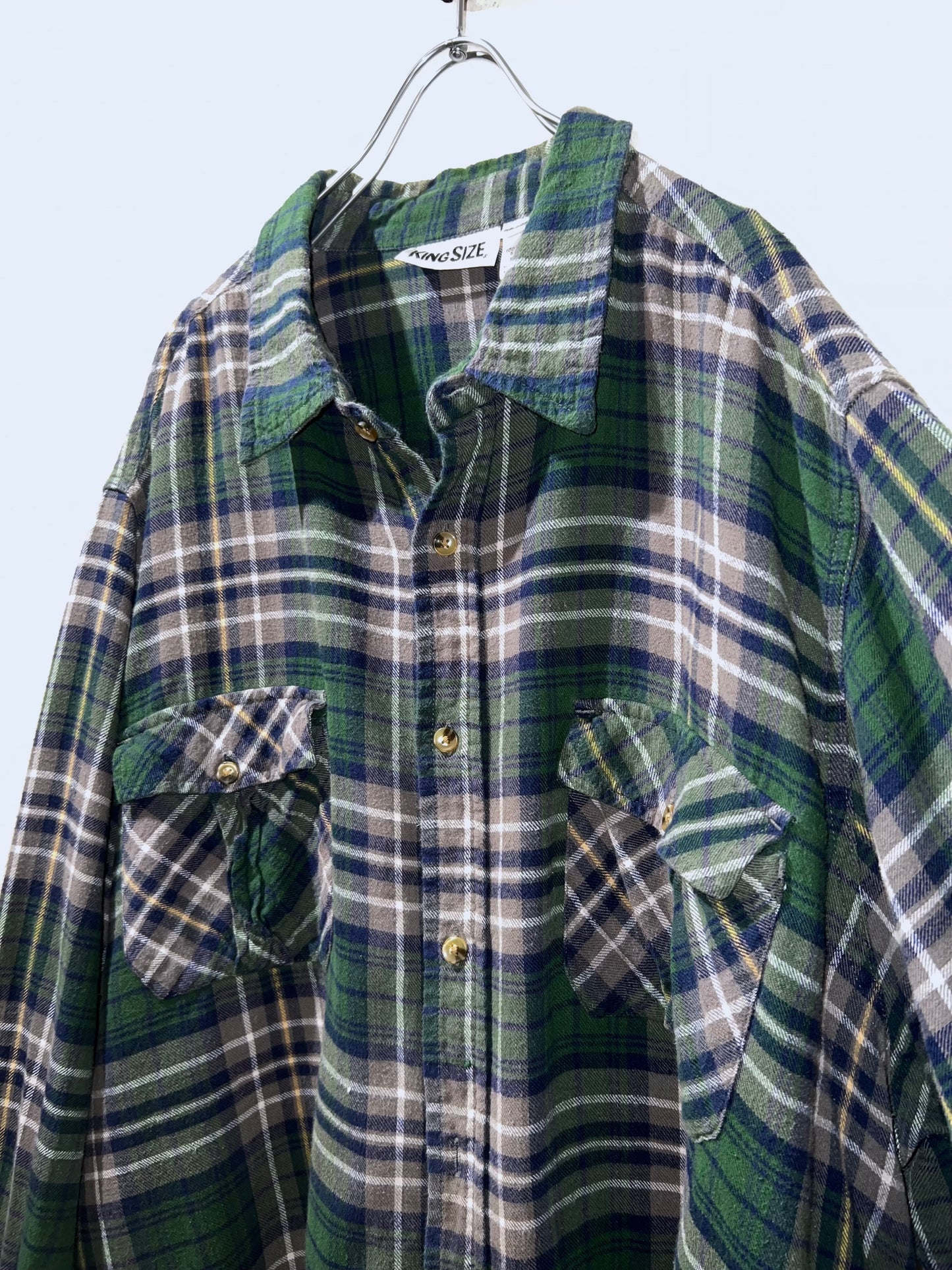 KINGSIZE Roomy fit Lightweight Flannel Shirt